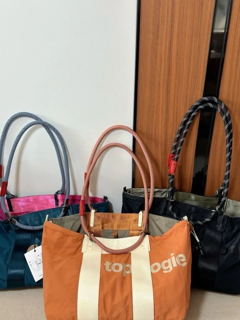 Pre-owned Topologie Tote Bag Gym Bag Travel Bag Handbag Shoulder Bag Unisex